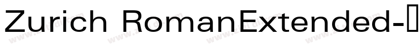 Zurich RomanExtended字体转换